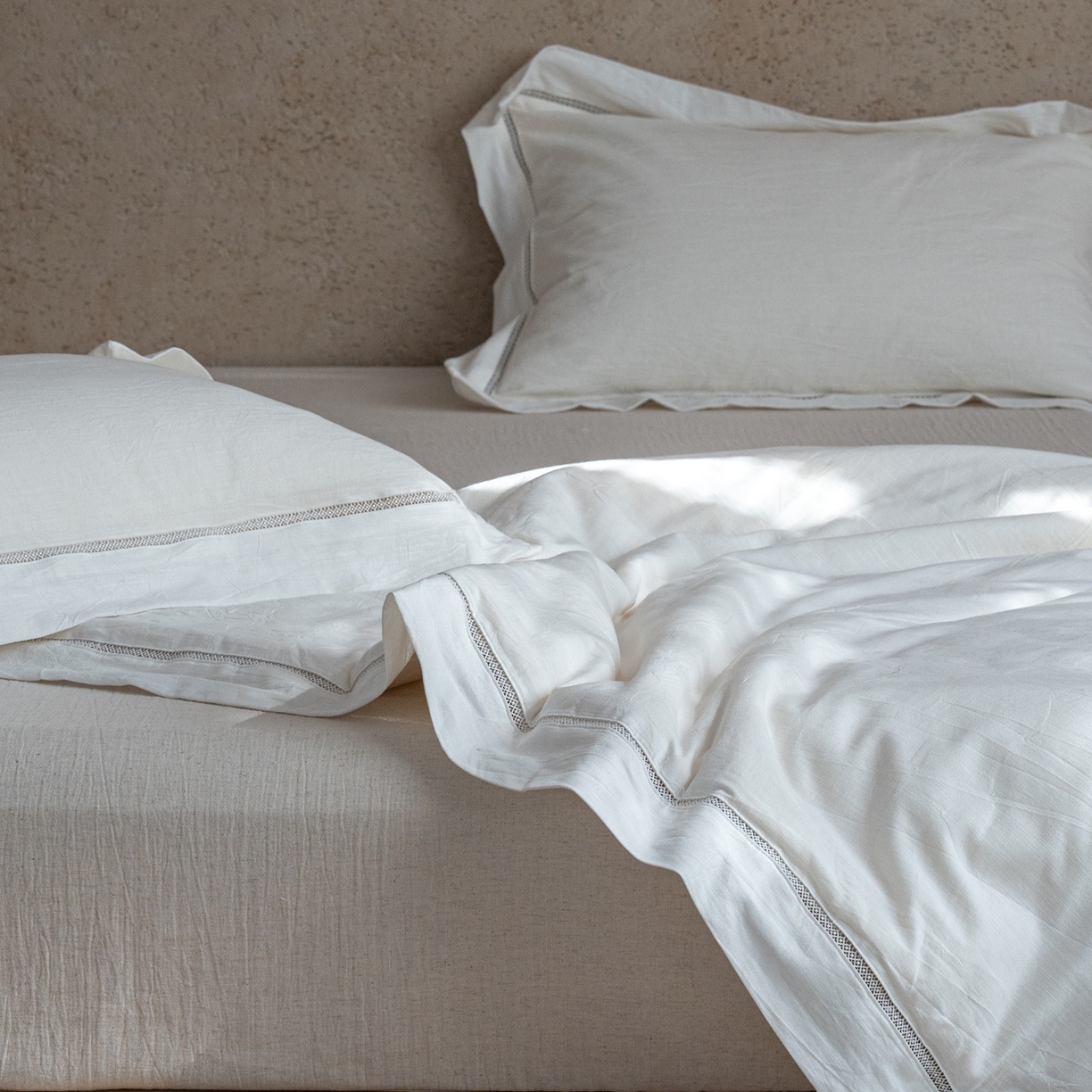 91家纺网 家纺一手货源 找家纺 （总）璞素家居 2026新款棉麻大豆镂空宽边夏被夏凉被空调被-陌白