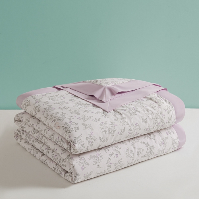 91家纺网 家纺一手货源 找家纺 柒月家居 2026新款凉感冰丝夏被空调被夏凉被 花语兔