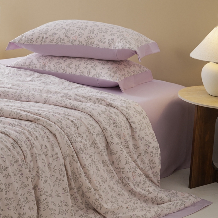 91家纺网 家纺一手货源 找家纺 柒月家居 2026新款凉感冰丝夏被空调被夏凉被 花语兔