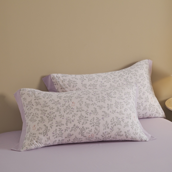 91家纺网 家纺一手货源 找家纺 柒月家居 2026新款凉感冰丝夏被空调被夏凉被 花语兔