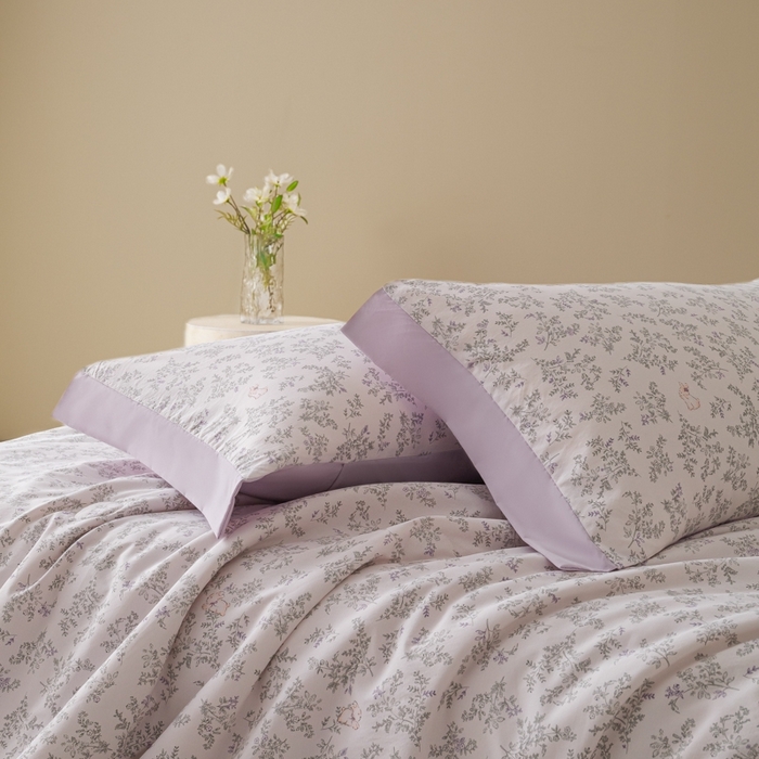 91家纺网 家纺一手货源 找家纺 柒月家居 2026新款凉感冰丝夏被空调被夏凉被 花语兔