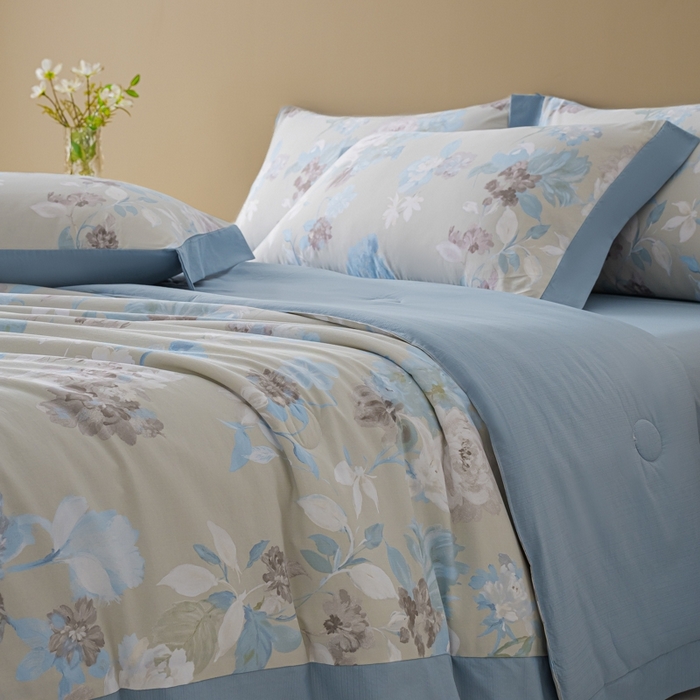 91家纺网 家纺一手货源 找家纺 柒月家居 2026新款凉感冰丝夏被空调被夏凉被 南乔