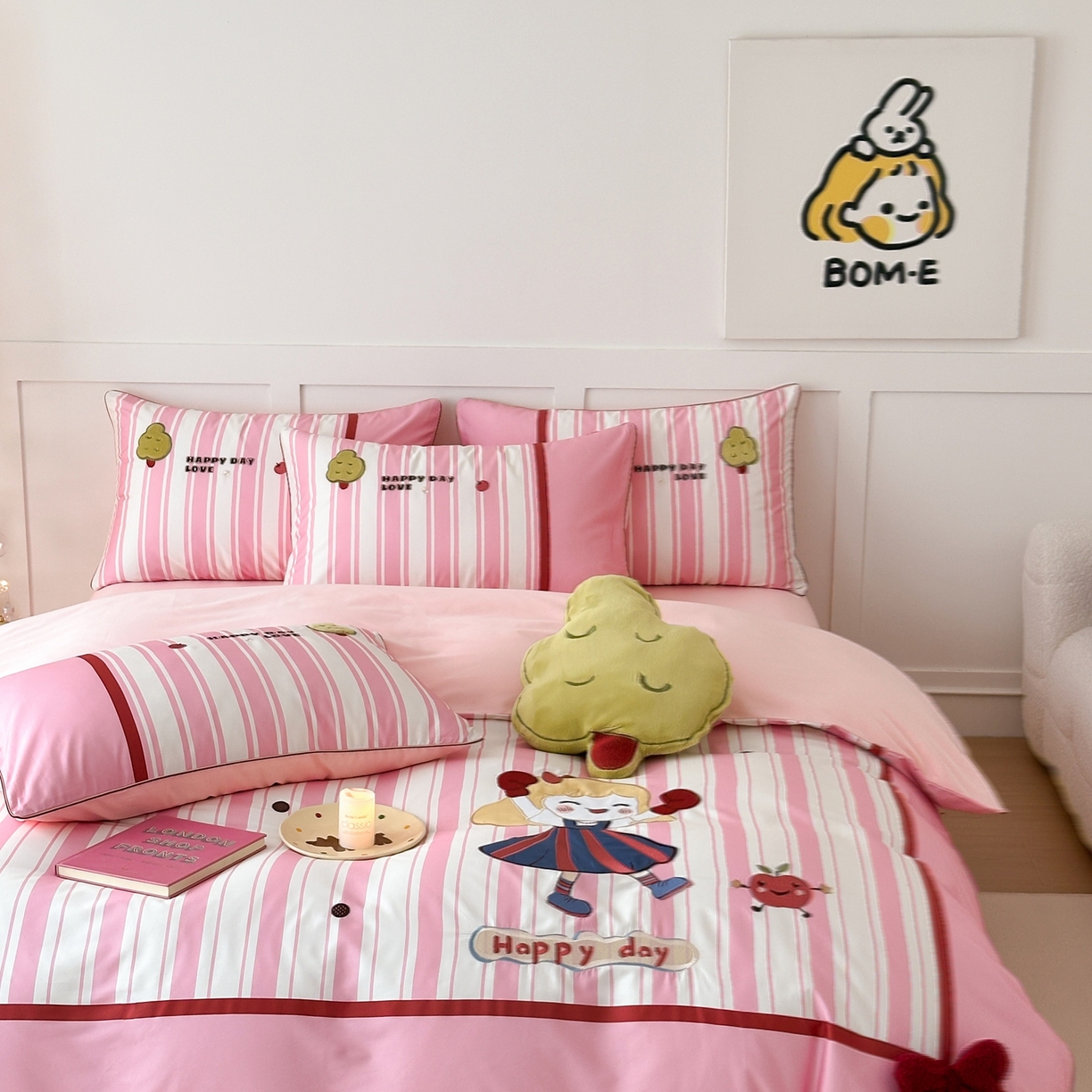 91家纺网 家纺一手货源 找家纺 （总）西西家居 2026新款100S长绒棉全棉纯棉四件套-小可爱