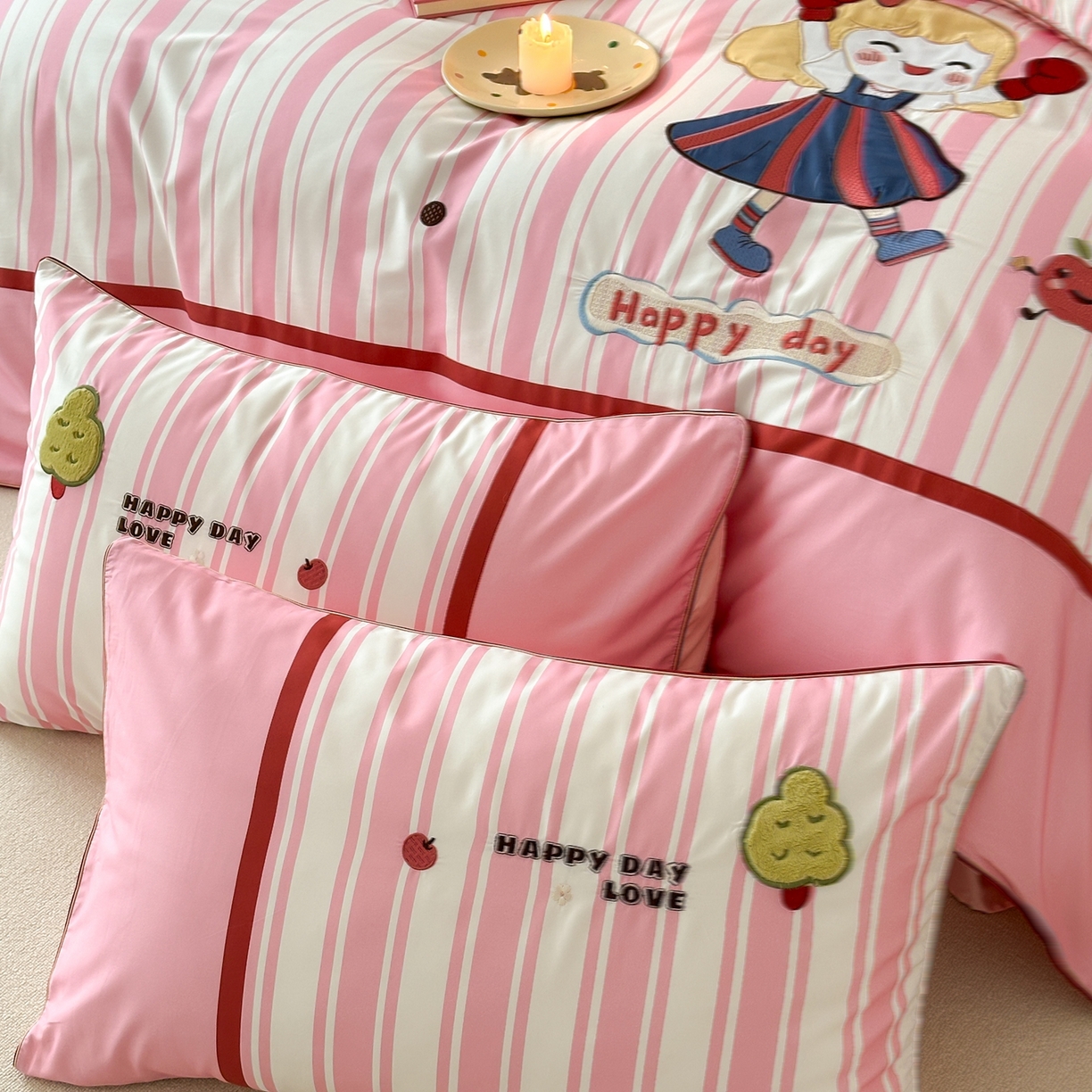 91家纺网 家纺一手货源 找家纺 （总）西西家居 2026新款100S长绒棉全棉纯棉四件套-小可爱