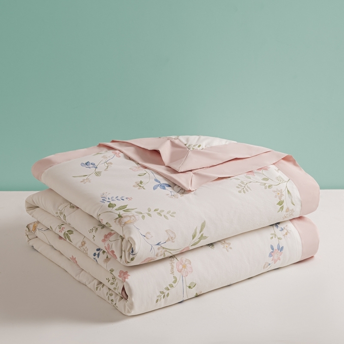 91家纺网 家纺一手货源 找家纺 柒月家居 2026新款凉感冰丝夏被空调被夏凉被 未央