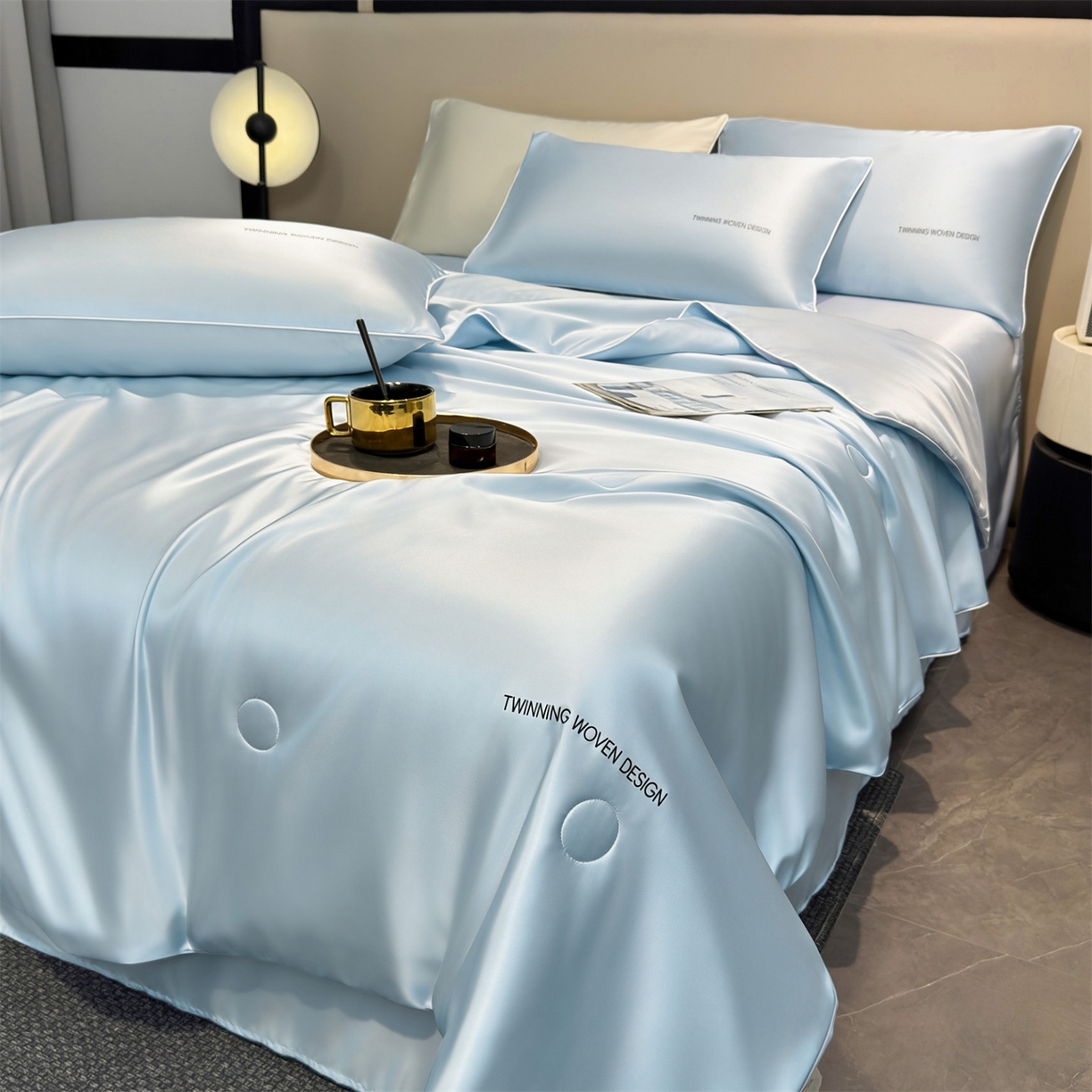 91家纺网 家纺一手货源 找家纺 （总）招财星家纺 2026新款可水洗真丝被夏天空调被单人夏凉被冰丝夏被被子双人薄被（带质检报告买家秀）