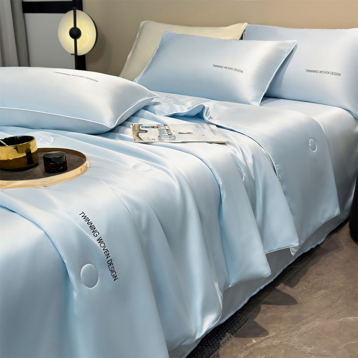 91家纺网 家纺一手货源 找家纺 （总）招财星家纺 2026新款可水洗真丝被夏天空调被单人夏凉被冰丝夏被被子双人薄被（带质检报告买家秀）