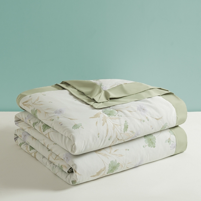 91家纺网 家纺一手货源 找家纺 柒月家居 2026新款凉感冰丝夏被空调被夏凉被 温岚