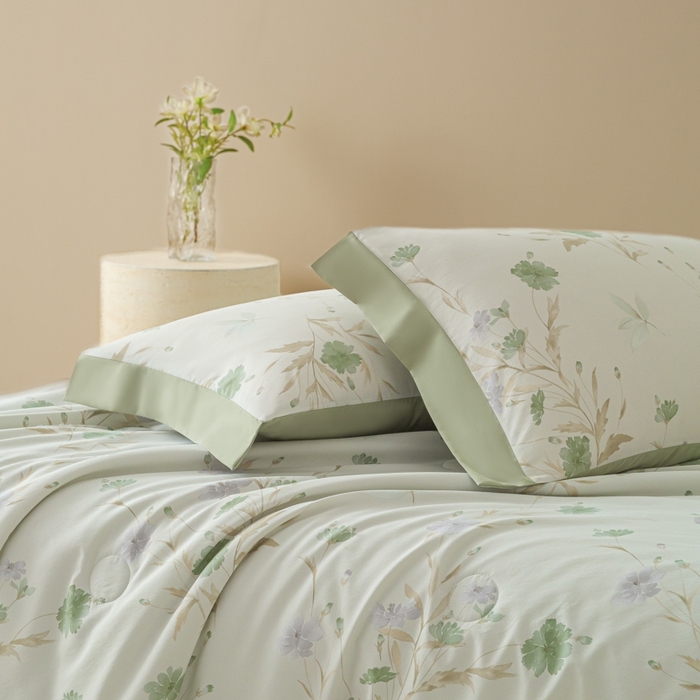 91家纺网 家纺一手货源 找家纺 柒月家居 2026新款凉感冰丝夏被空调被夏凉被 温岚