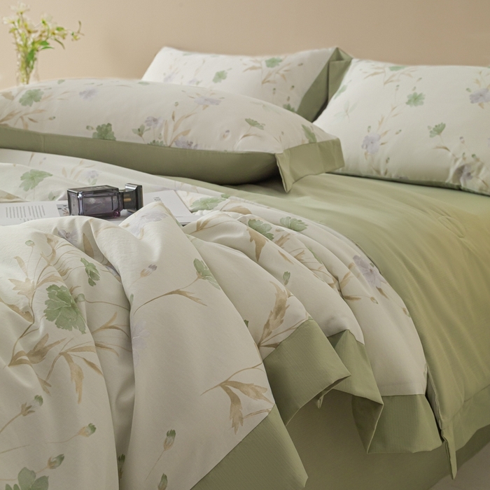 91家纺网 家纺一手货源 找家纺 柒月家居 2026新款凉感冰丝夏被空调被夏凉被 温岚