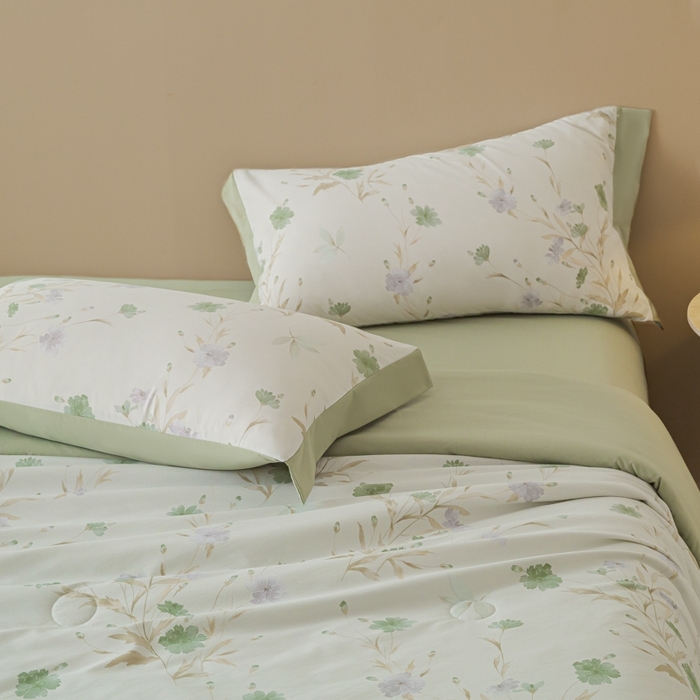 91家纺网 家纺一手货源 找家纺 柒月家居 2026新款凉感冰丝夏被空调被夏凉被 温岚