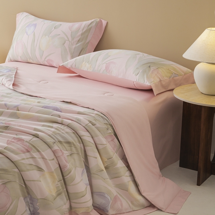 柒月家居 2026新款凉感冰丝夏被空调被夏凉被 郁金香玉