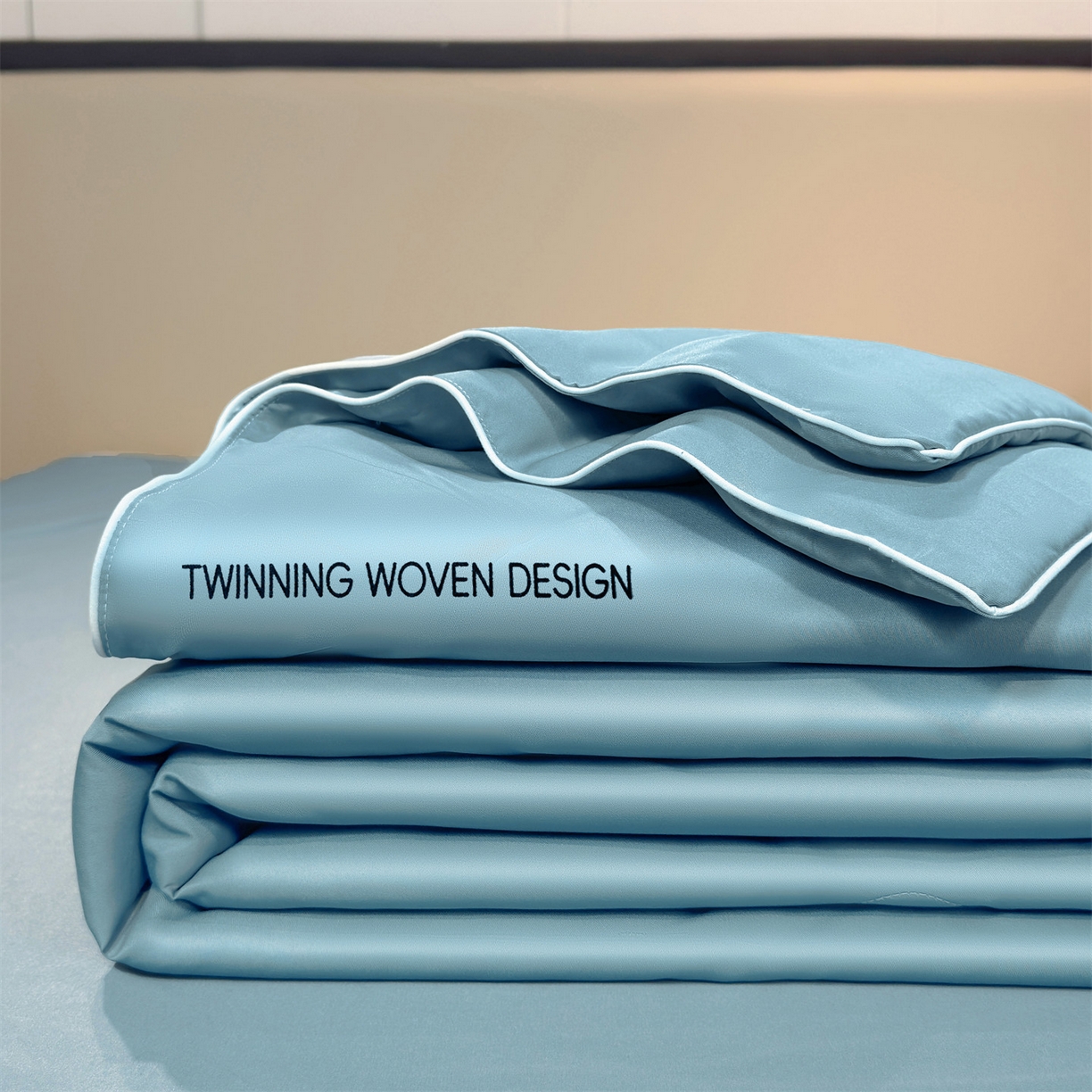 91家纺网 家纺一手货源 找家纺 招财星家纺 2026新款可水洗真丝被夏天空调被单人夏凉被冰丝夏被被子双人薄被（带质检报告买家秀） 丝语-湖蓝