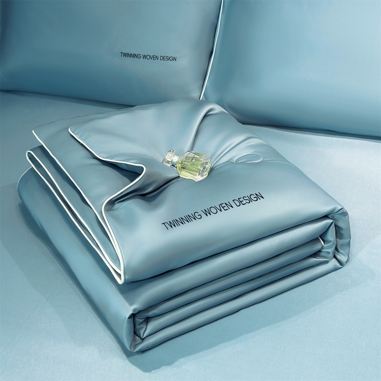 91家纺网 家纺一手货源 找家纺 招财星家纺 2026新款可水洗真丝被夏天空调被单人夏凉被冰丝夏被被子双人薄被（带质检报告买家秀） 丝语-湖蓝
