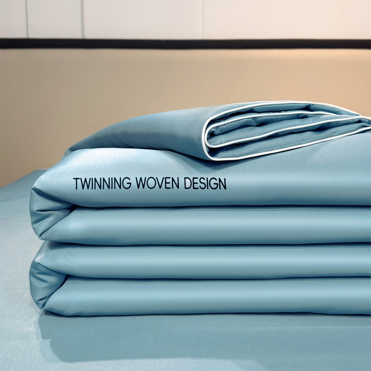 91家纺网 家纺一手货源 找家纺 招财星家纺 2026新款可水洗真丝被夏天空调被单人夏凉被冰丝夏被被子双人薄被（带质检报告买家秀） 丝语-湖蓝