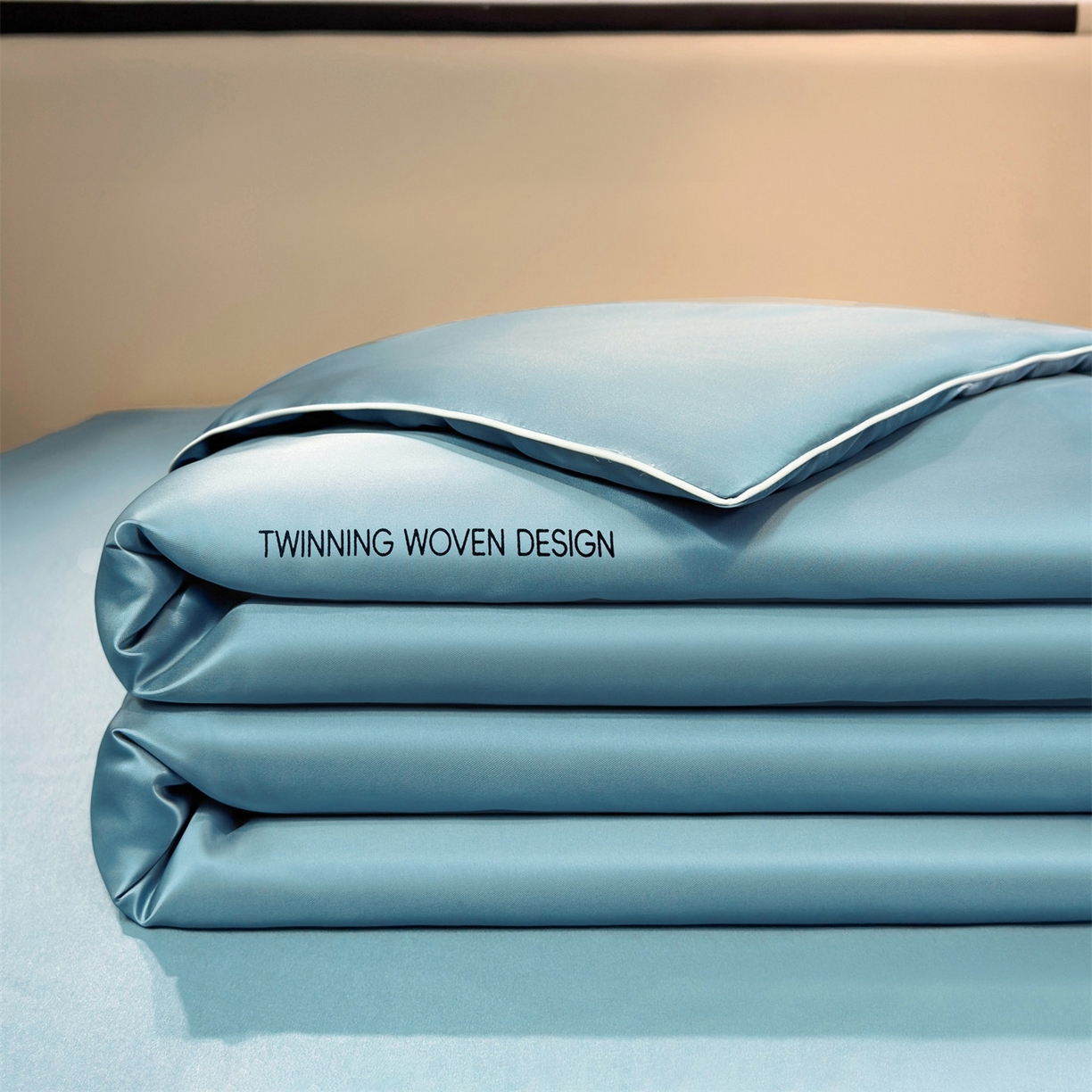 91家纺网 家纺一手货源 找家纺 招财星家纺 2026新款可水洗真丝被夏天空调被单人夏凉被冰丝夏被被子双人薄被（带质检报告买家秀） 丝语-湖蓝