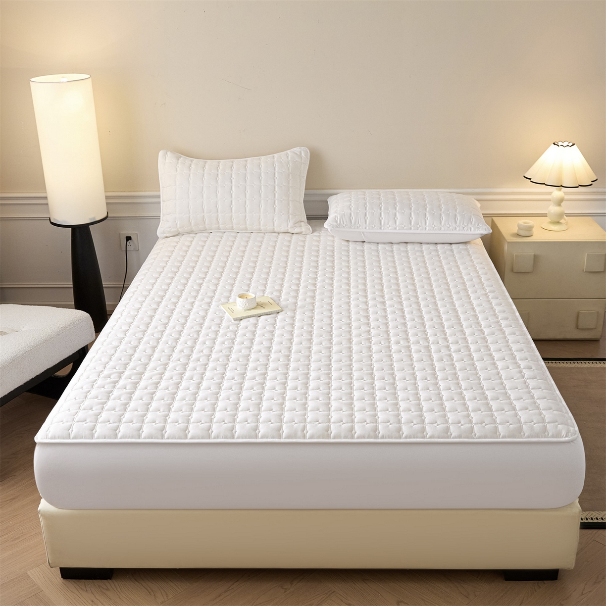 91家纺网 家纺一手货源 找家纺 （总）优眠坊 2026新款夹棉床笠/防水床笠   床笠三件套