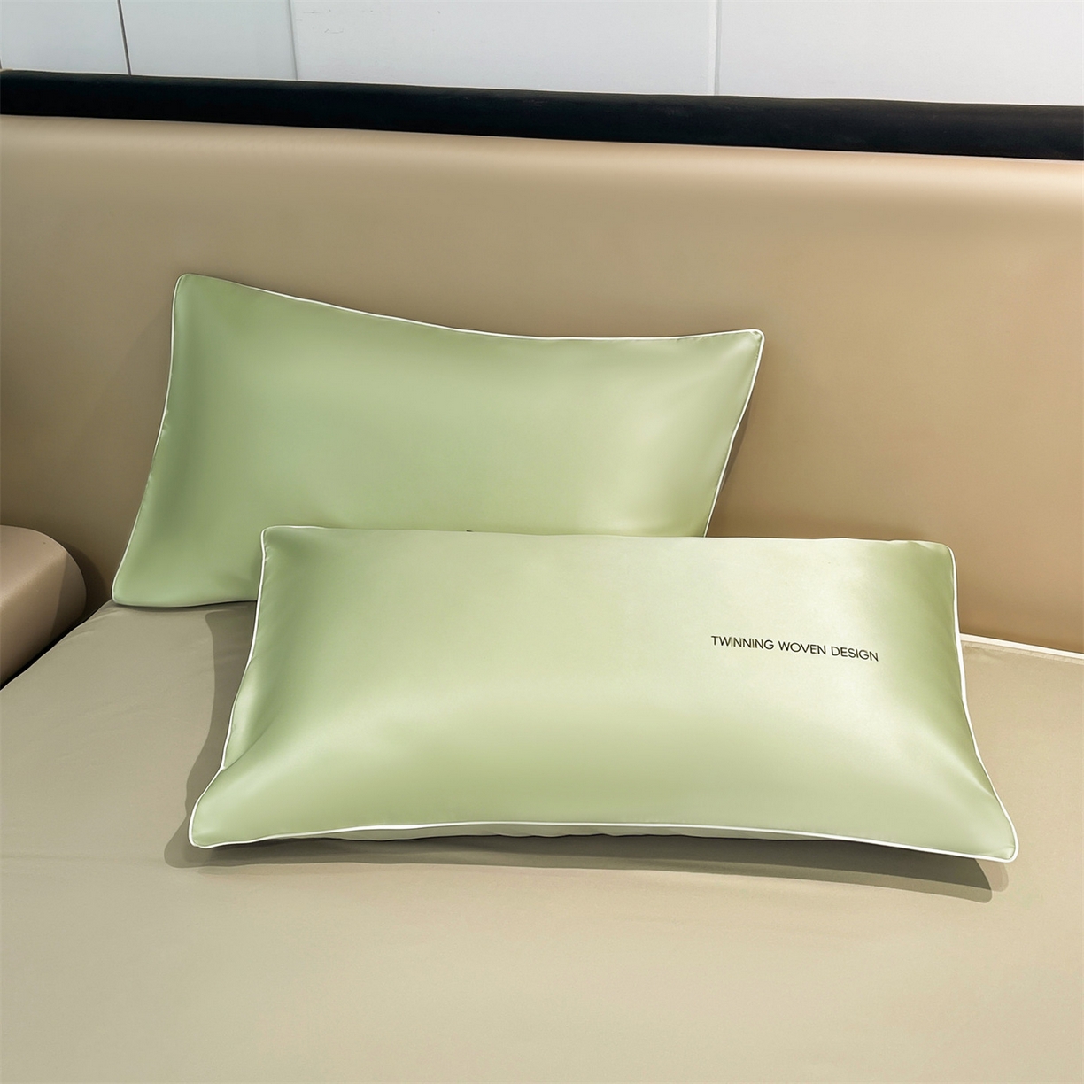 91家纺网 家纺一手货源 找家纺 招财星家纺 2026新款可水洗真丝被夏天空调被单人夏凉被冰丝夏被被子双人薄被（带质检报告买家秀） 丝语-青果绿+银灰