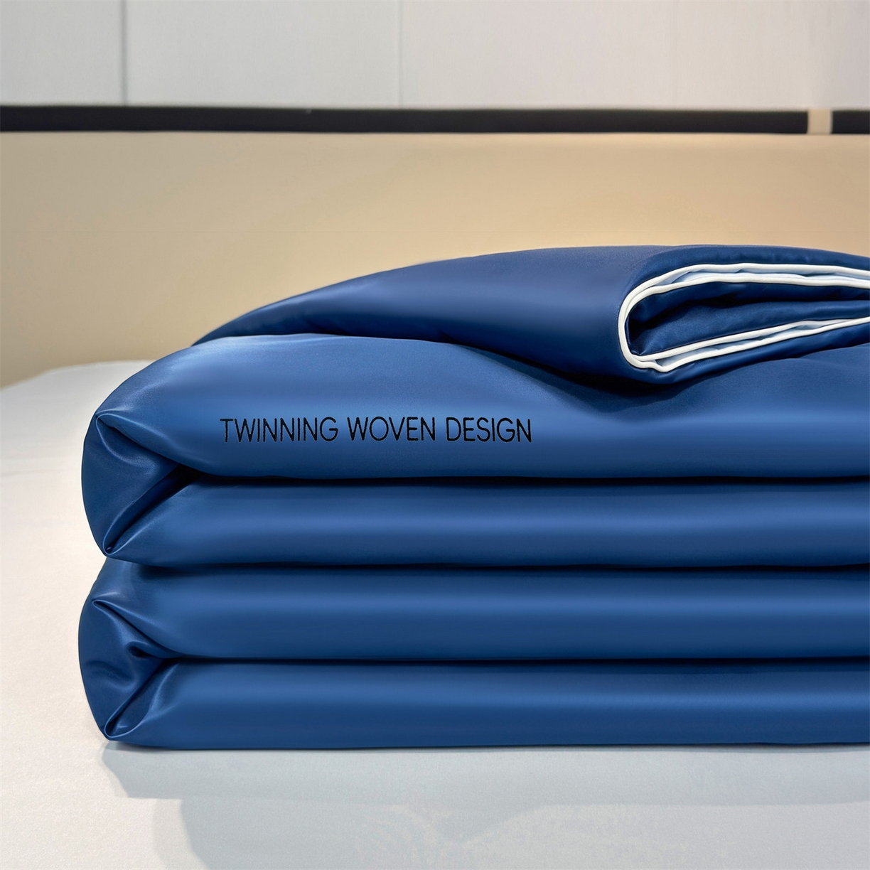 91家纺网 家纺一手货源 找家纺 招财星家纺 2026新款可水洗真丝被夏天空调被单人夏凉被冰丝夏被被子双人薄被（带质检报告买家秀） 丝语-深海蓝+水蓝