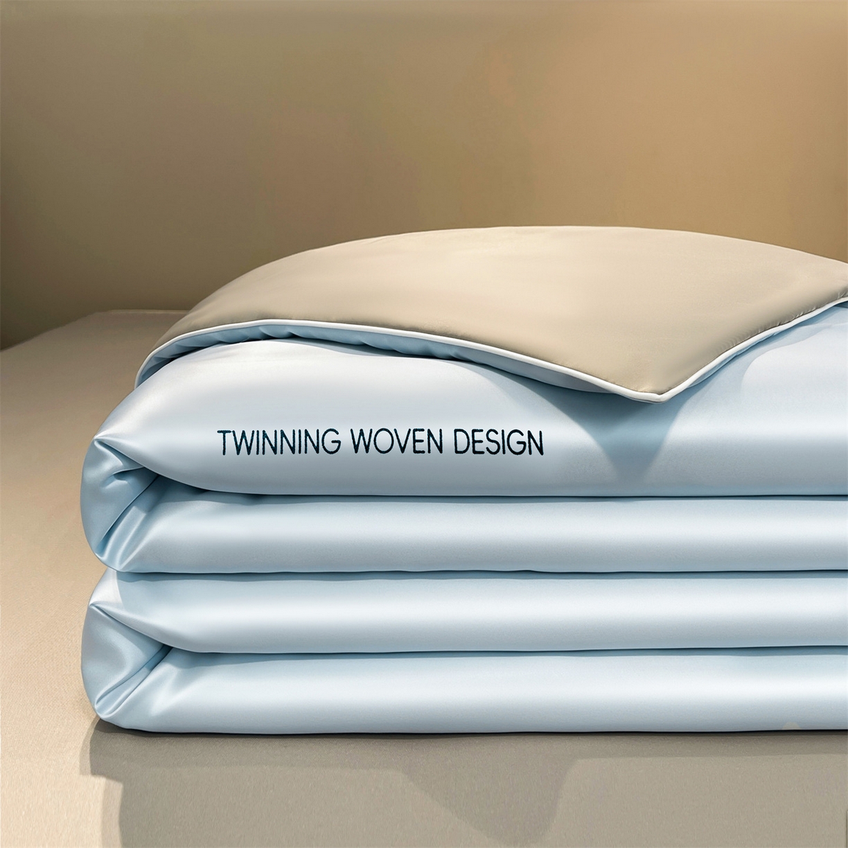 91家纺网 家纺一手货源 找家纺 招财星家纺 2026新款可水洗真丝被夏天空调被单人夏凉被冰丝夏被被子双人薄被（带质检报告买家秀） 丝语-水蓝+银灰