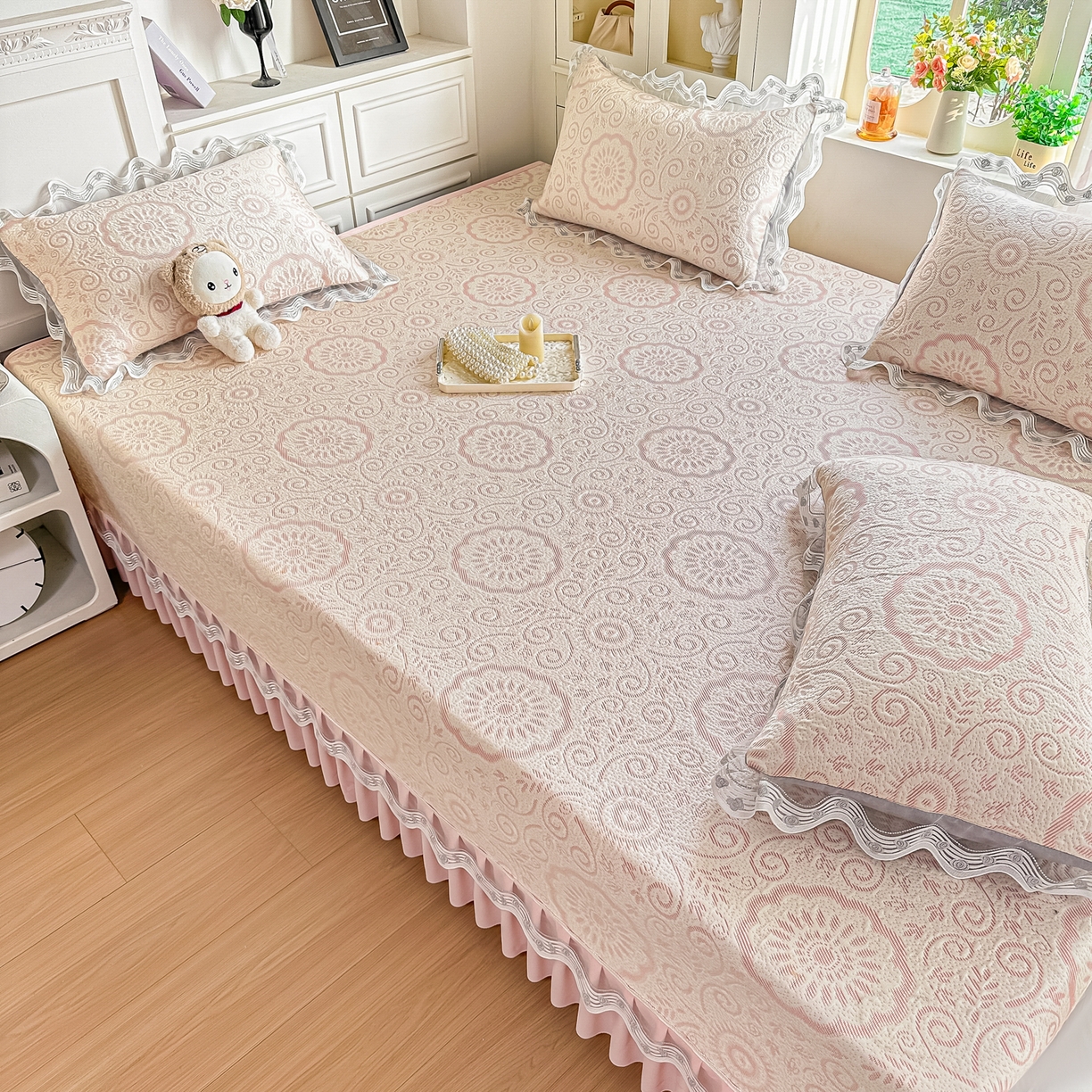 91家纺网 家纺一手货源 找家纺 （总）手艺人家纺 2026可定制炕盖榻榻米床盖大炕床单通用豆豆冰丝凉席榻榻米东北土炕（含买家秀）