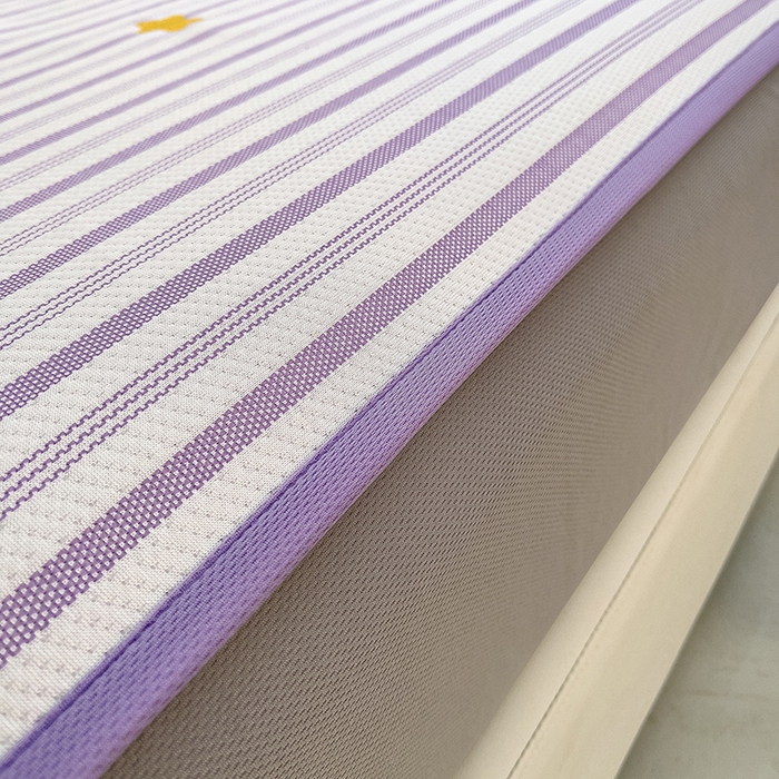 91家纺网 家纺一手货源 找家纺 （总）炫拼家纺 2026新款A类凉豆豆提花条纹卡通刺绣床笠席