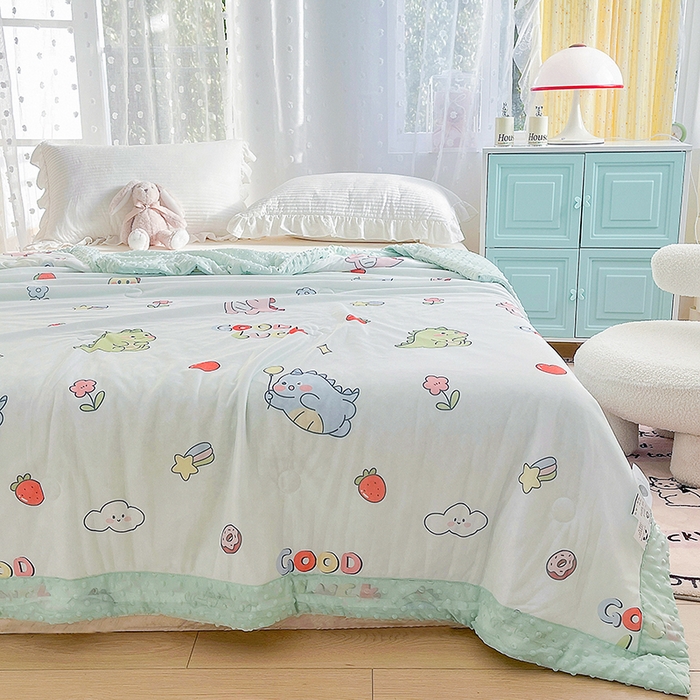 91家纺网 家纺一手货源 找家纺 （总）花满路 2026新款氨凉感丝夏被