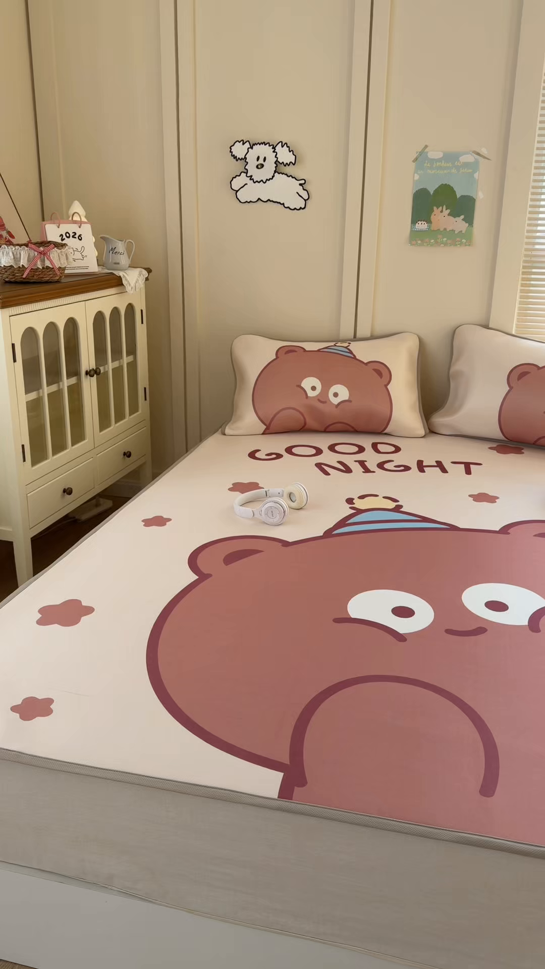 91家纺网 家纺一手货源 找家纺 （总）潮邦创意家居 2026新款A类小冰皮软席油光冰丝席-巴波布布系列【含A类检测报告】