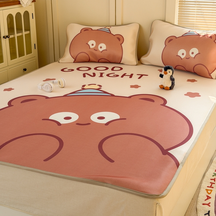 91家纺网 家纺一手货源 找家纺 （总）潮邦创意家居 2026新款A类小冰皮软席油光冰丝席-巴波布布系列【含A类检测报告】