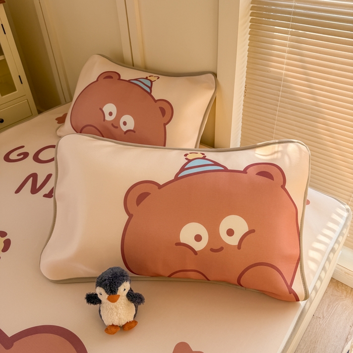 91家纺网 家纺一手货源 找家纺 （总）潮邦创意家居 2026新款A类小冰皮软席油光冰丝席-巴波布布系列【含A类检测报告】