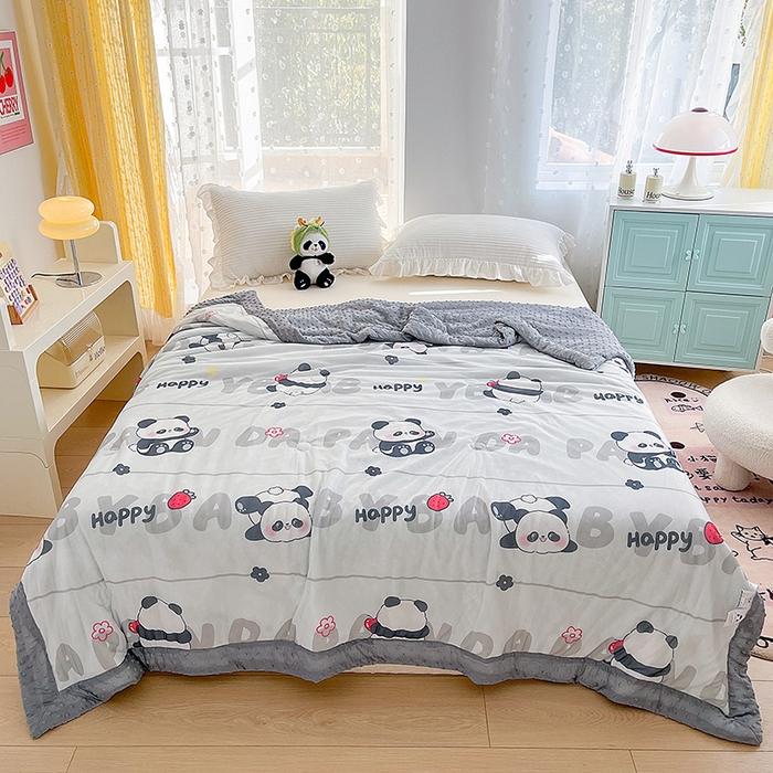 花满路 2026新款氨凉感丝夏被 小熊猫