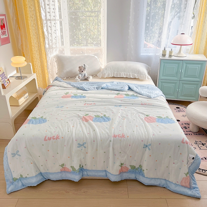 花满路 2026新款氨凉感丝夏被 幸运瓜