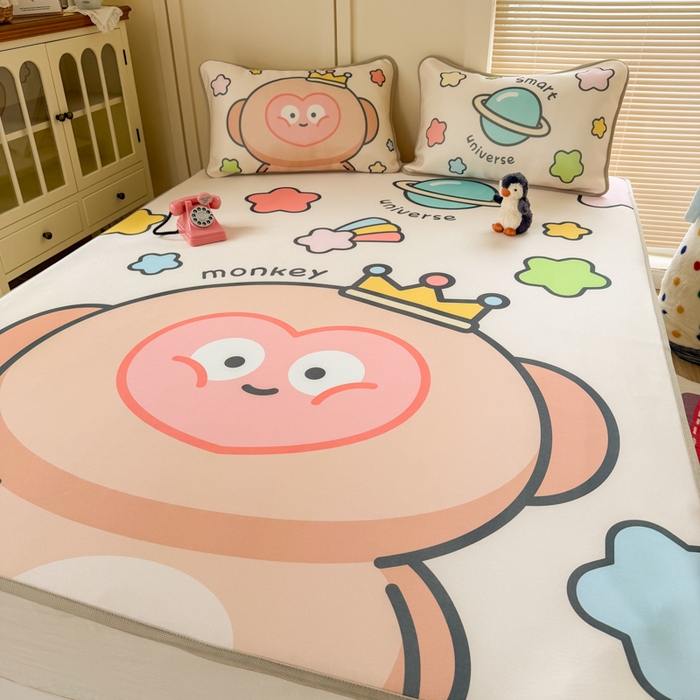 91家纺网 家纺一手货源 找家纺 （总）潮邦创意家居 2026新款A类小冰皮软席油光冰丝席-巴波布布系列【含A类检测报告】