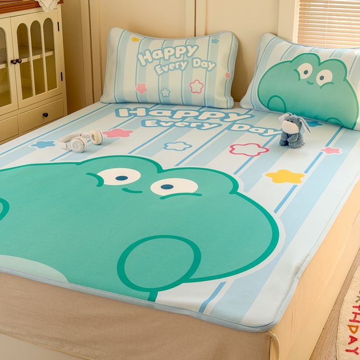 91家纺网 家纺一手货源 找家纺 潮邦创意家居 2026新款A类小冰皮软席油光冰丝席-巴波布布系列【含A类检测报告】 布布安安