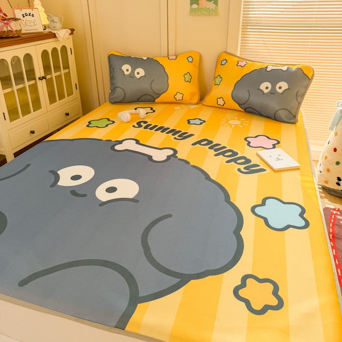 潮邦创意家居 2026新款A类小冰皮软席油光冰丝席-巴波布布系列【含A类检测报告】 布布啵啵