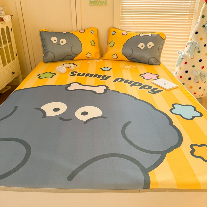 91家纺网 家纺一手货源 找家纺 潮邦创意家居 2026新款A类小冰皮软席油光冰丝席-巴波布布系列【含A类检测报告】 布布啵啵