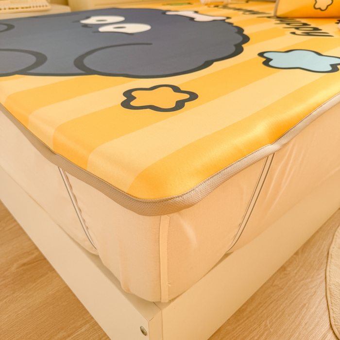 91家纺网 家纺一手货源 找家纺 潮邦创意家居 2026新款A类小冰皮软席油光冰丝席-巴波布布系列【含A类检测报告】 布布啵啵