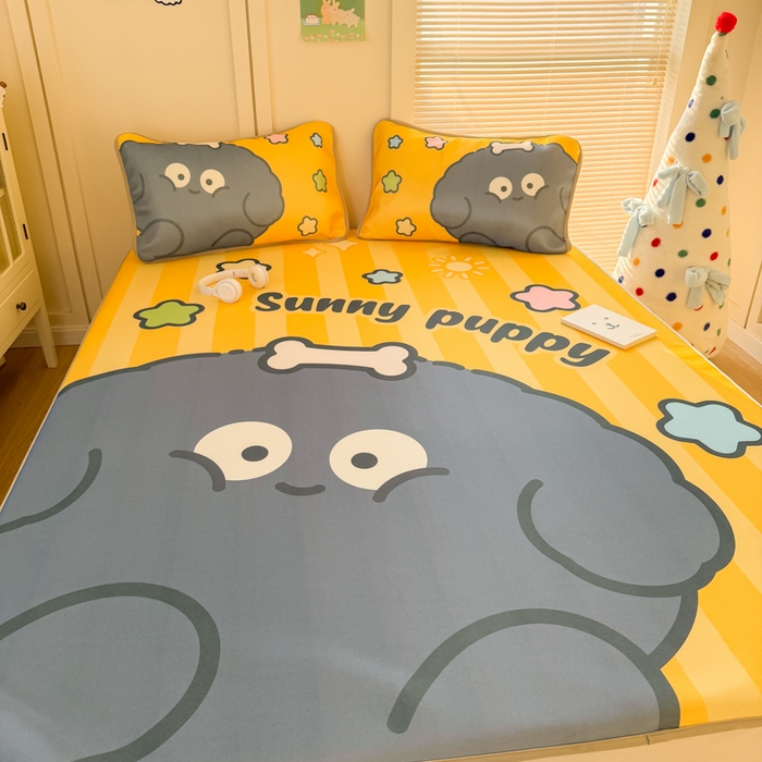 91家纺网 家纺一手货源 找家纺 潮邦创意家居 2026新款A类小冰皮软席油光冰丝席-巴波布布系列【含A类检测报告】 布布啵啵