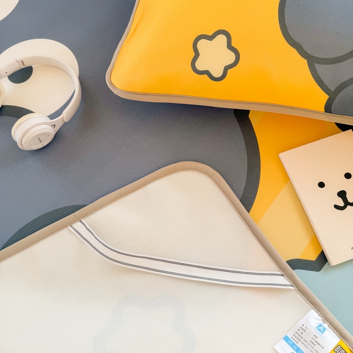 91家纺网 家纺一手货源 找家纺 潮邦创意家居 2026新款A类小冰皮软席油光冰丝席-巴波布布系列【含A类检测报告】 布布啵啵