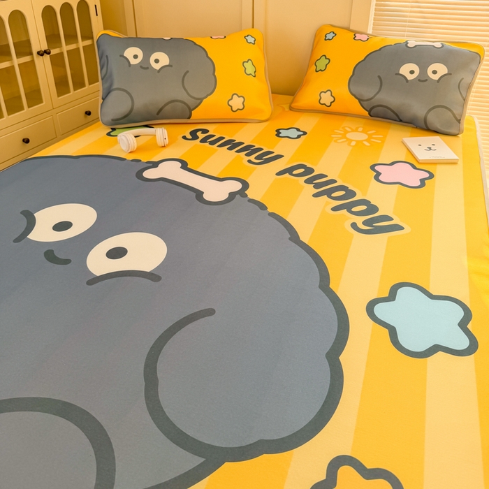 91家纺网 家纺一手货源 找家纺 潮邦创意家居 2026新款A类小冰皮软席油光冰丝席-巴波布布系列【含A类检测报告】 布布啵啵