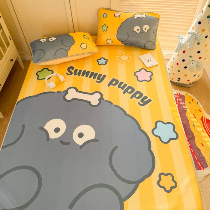 91家纺网 家纺一手货源 找家纺 潮邦创意家居 2026新款A类小冰皮软席油光冰丝席-巴波布布系列【含A类检测报告】 布布啵啵