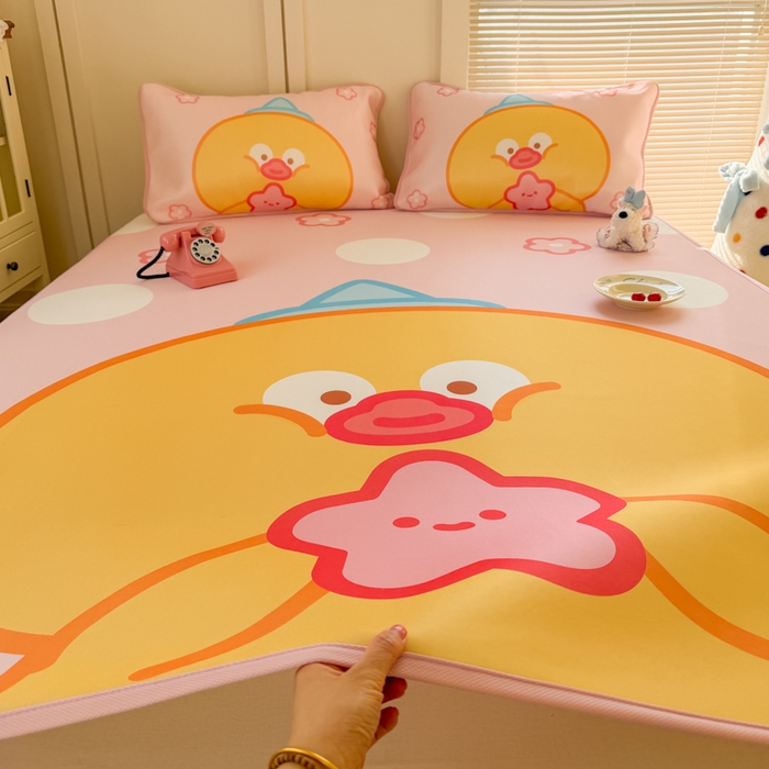 91家纺网 家纺一手货源 找家纺 潮邦创意家居 2026新款A类小冰皮软席油光冰丝席-巴波布布系列【含A类检测报告】 布布茨茨