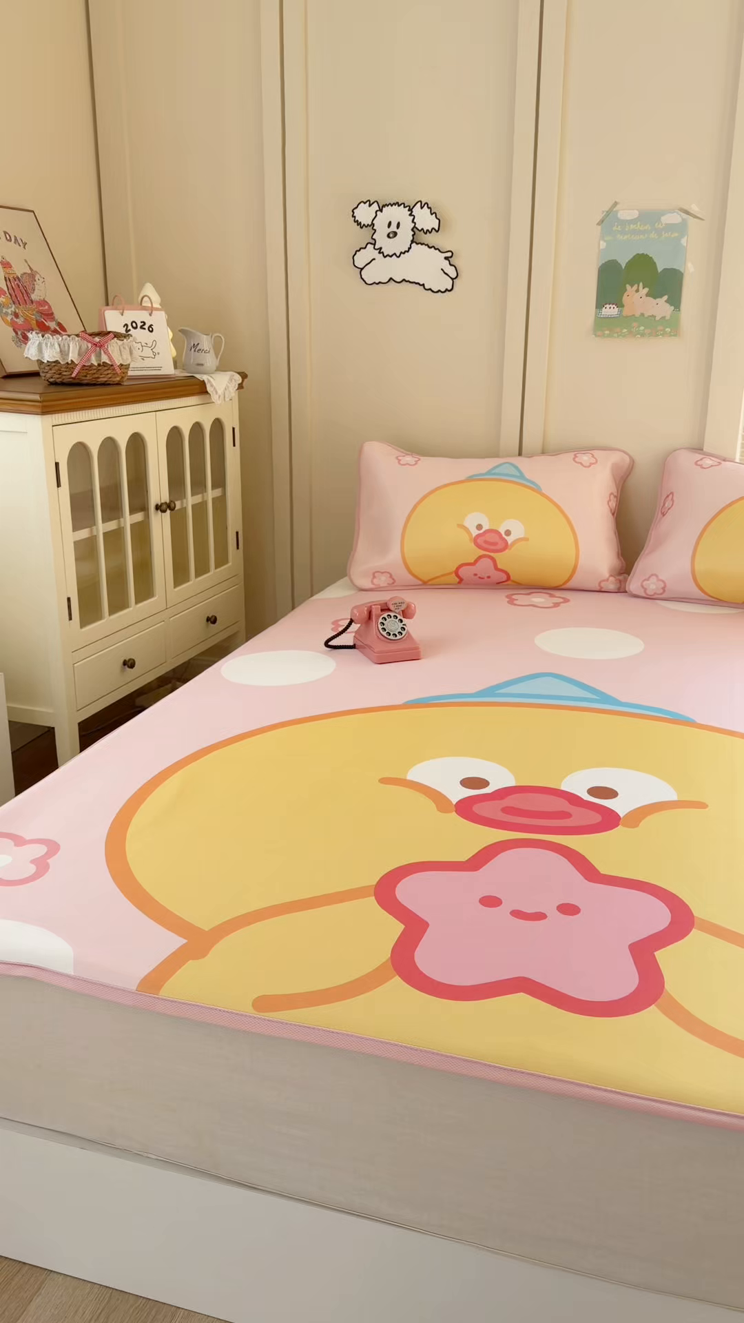 91家纺网 家纺一手货源 找家纺 潮邦创意家居 2026新款A类小冰皮软席油光冰丝席-巴波布布系列【含A类检测报告】 布布茨茨