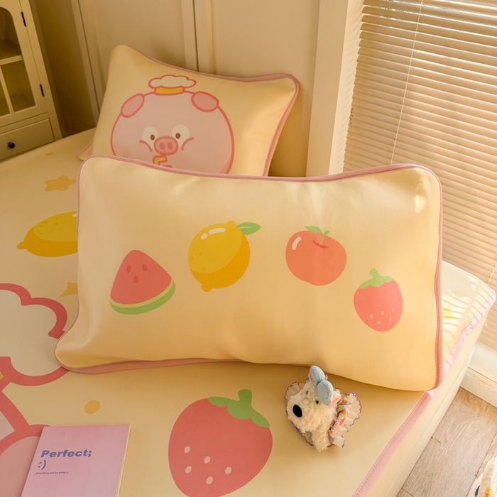 91家纺网 家纺一手货源 找家纺 潮邦创意家居 2026新款A类小冰皮软席油光冰丝席-巴波布布系列【含A类检测报告】 布布朵朵