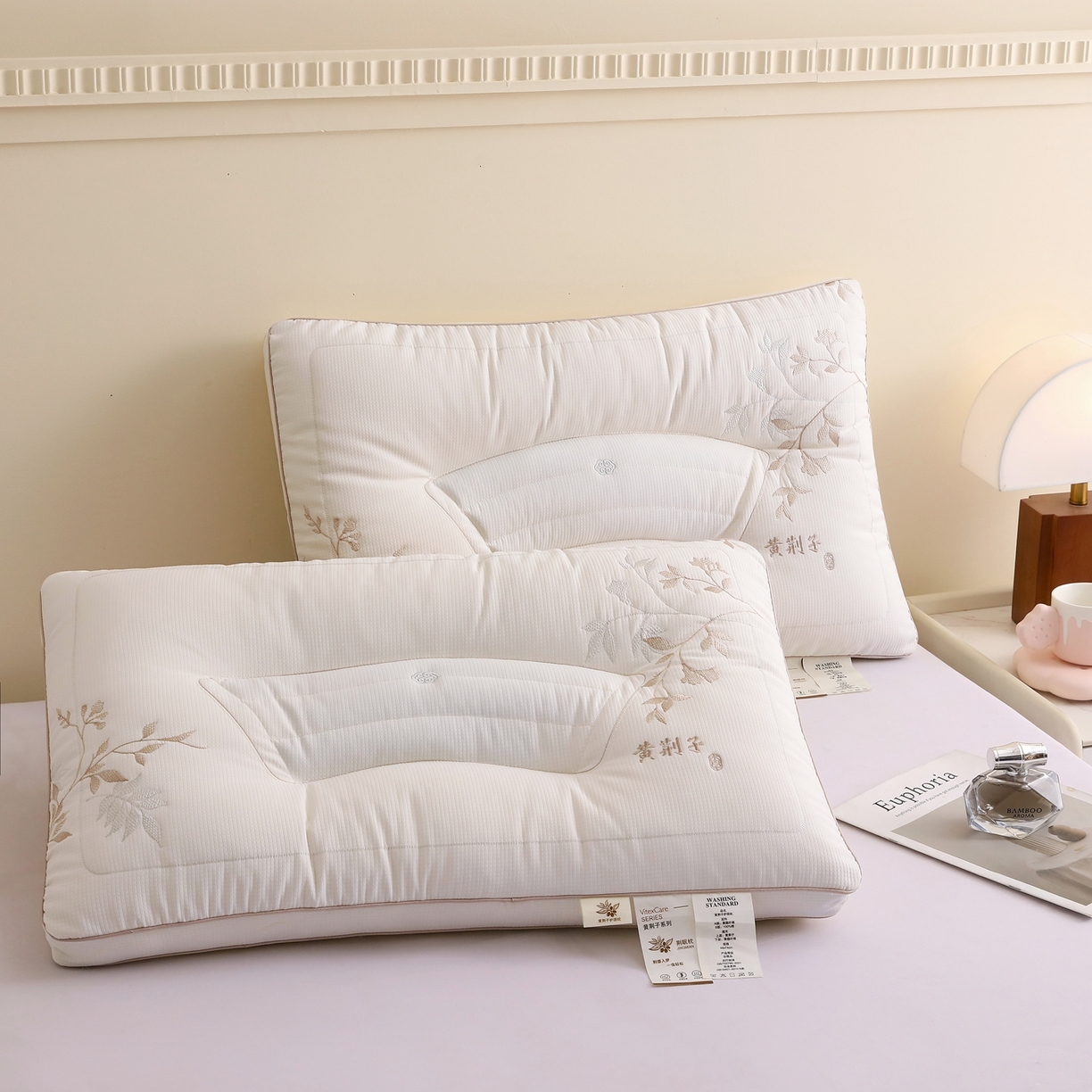 91家纺网 家纺一手货源 找家纺 （总）云熙枕业 2026新款黄荆子护颈枕枕头枕芯