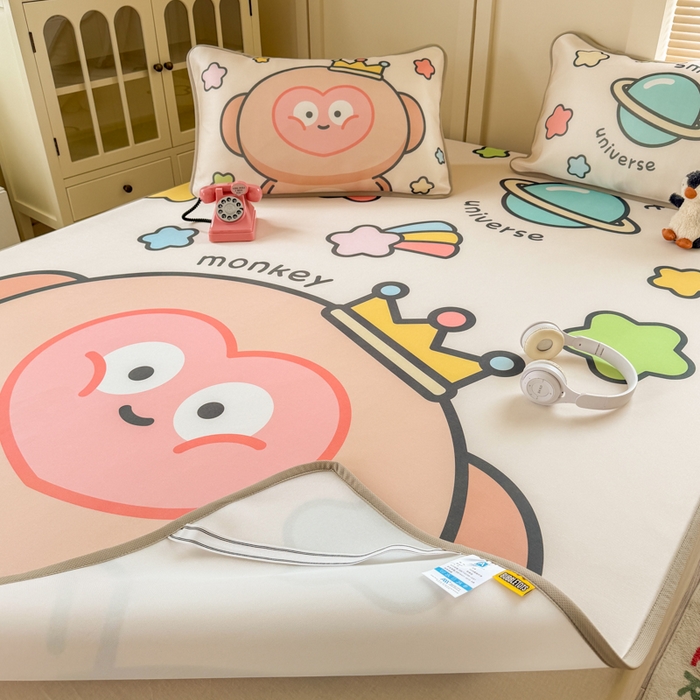 91家纺网 家纺一手货源 找家纺 潮邦创意家居 2026新款A类小冰皮软席油光冰丝席-巴波布布系列【含A类检测报告】 布布果果