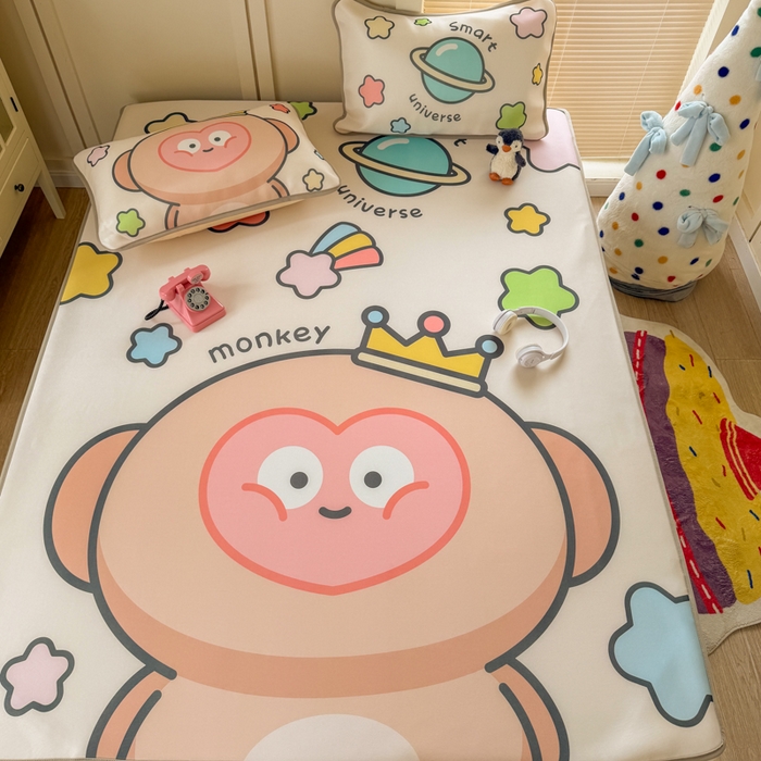 91家纺网 家纺一手货源 找家纺 潮邦创意家居 2026新款A类小冰皮软席油光冰丝席-巴波布布系列【含A类检测报告】 布布果果