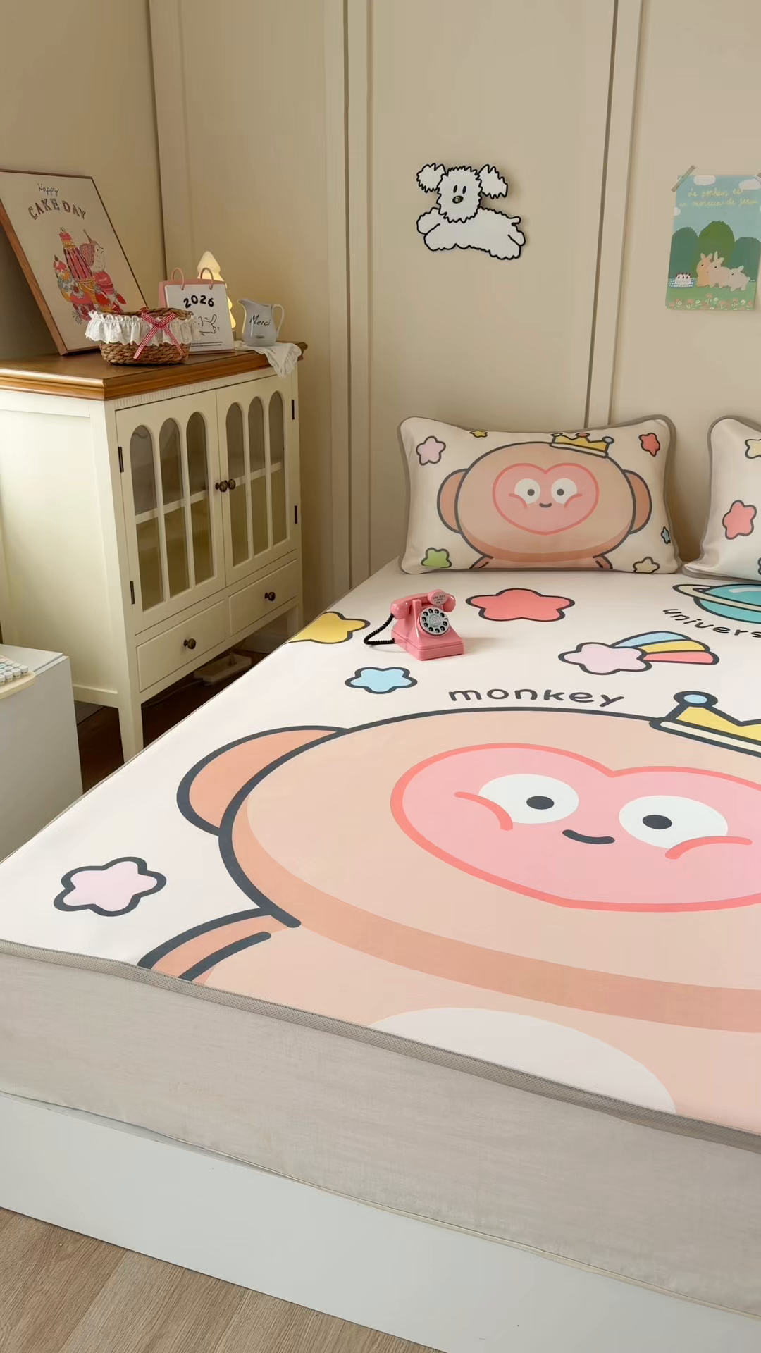 91家纺网 家纺一手货源 找家纺 潮邦创意家居 2026新款A类小冰皮软席油光冰丝席-巴波布布系列【含A类检测报告】 布布果果