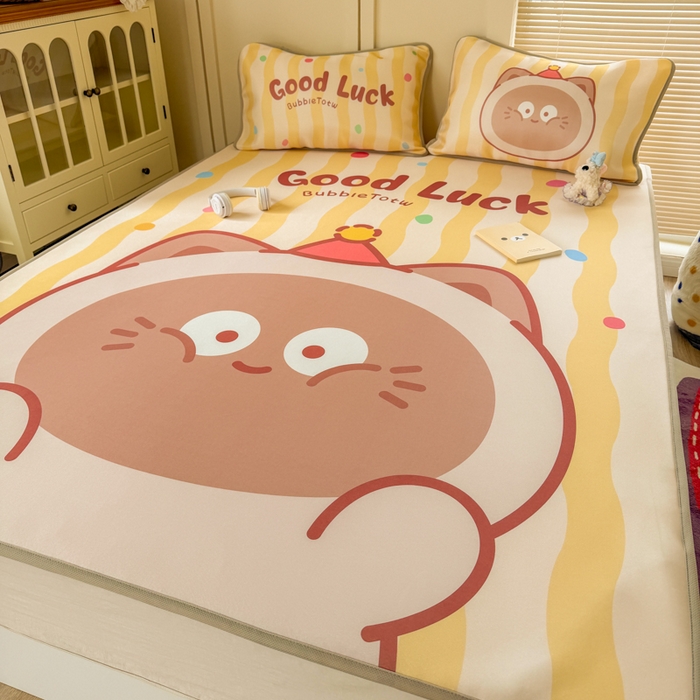 潮邦创意家居 2026新款A类小冰皮软席油光冰丝席-巴波布布系列【含A类检测报告】 布布乐乐