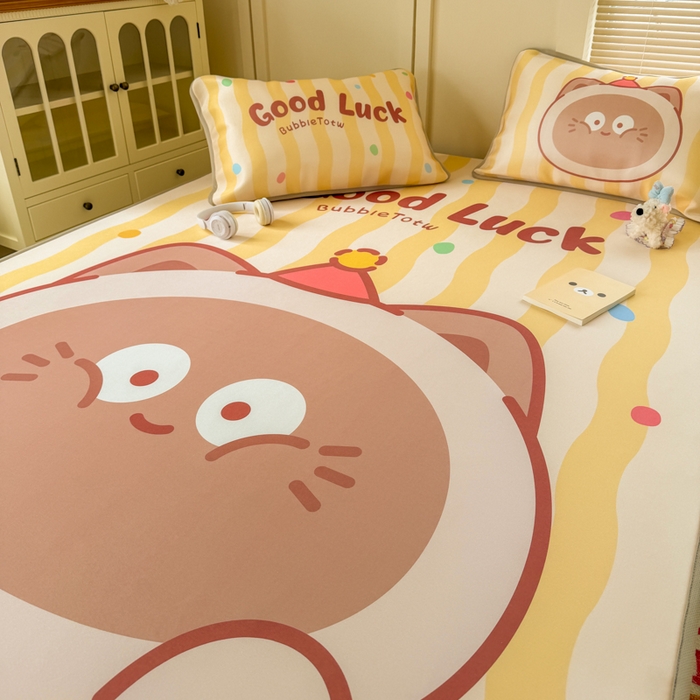 91家纺网 家纺一手货源 找家纺 潮邦创意家居 2026新款A类小冰皮软席油光冰丝席-巴波布布系列【含A类检测报告】 布布乐乐